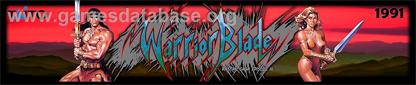 Warrior Blade - Rastan Saga Episode III - Arcade - Artwork - Marquee