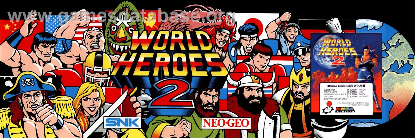 World Heroes 2 - Arcade - Artwork - Marquee