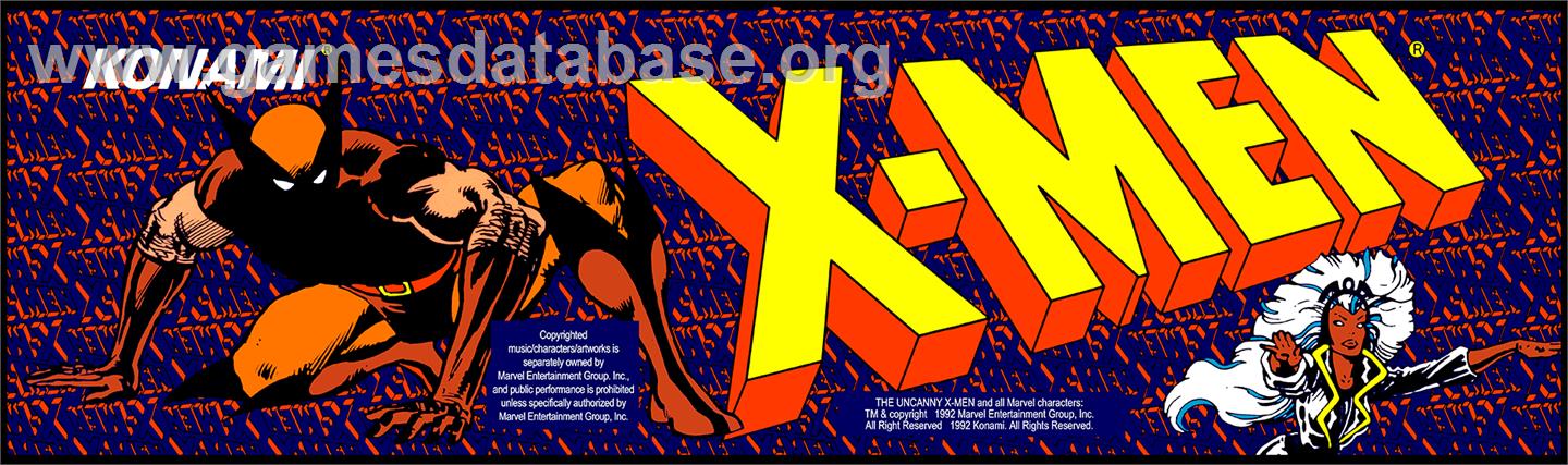 X-Men - Arcade - Artwork - Marquee