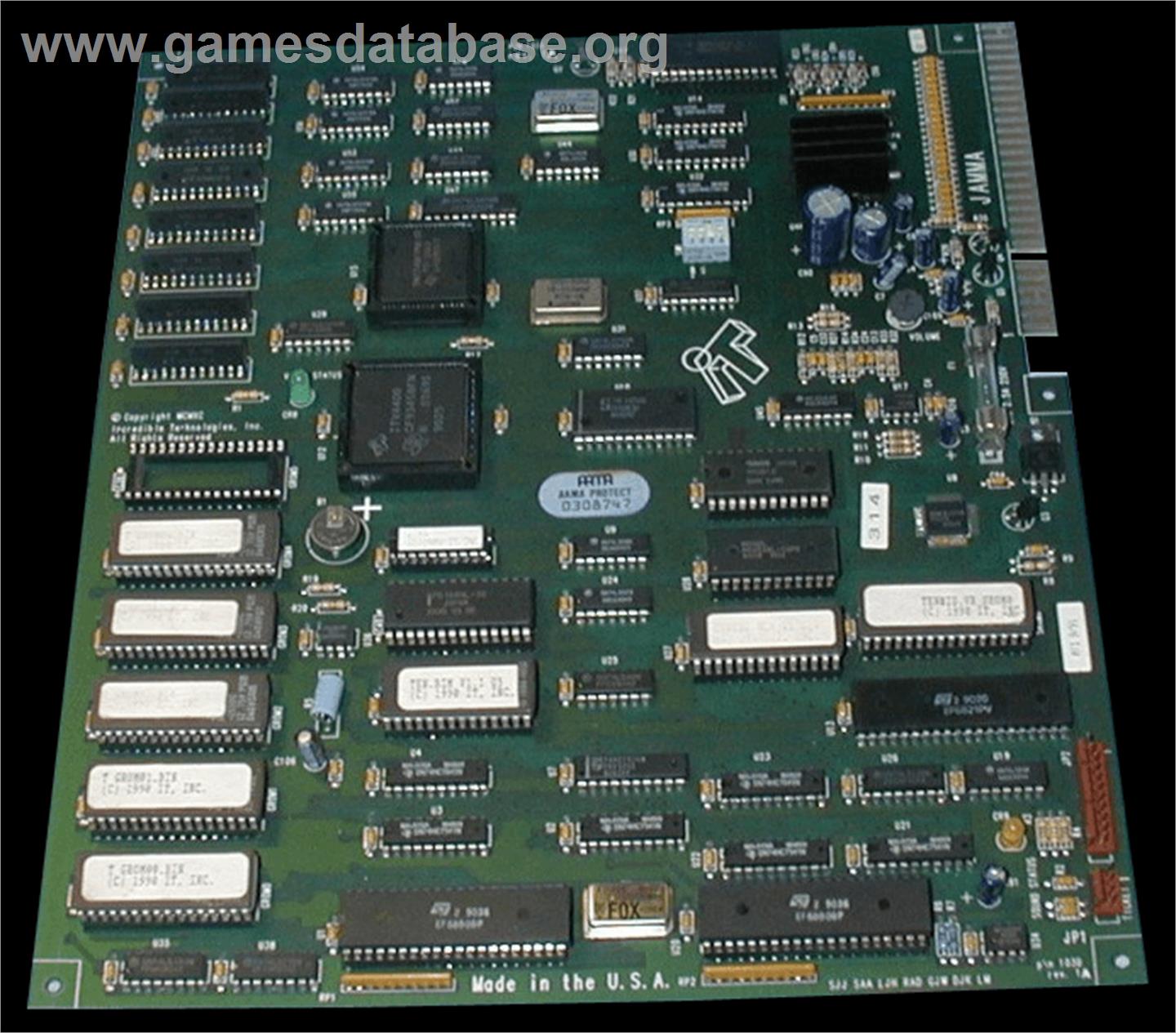 Hot Shots Tennis - Arcade - Artwork - PCB