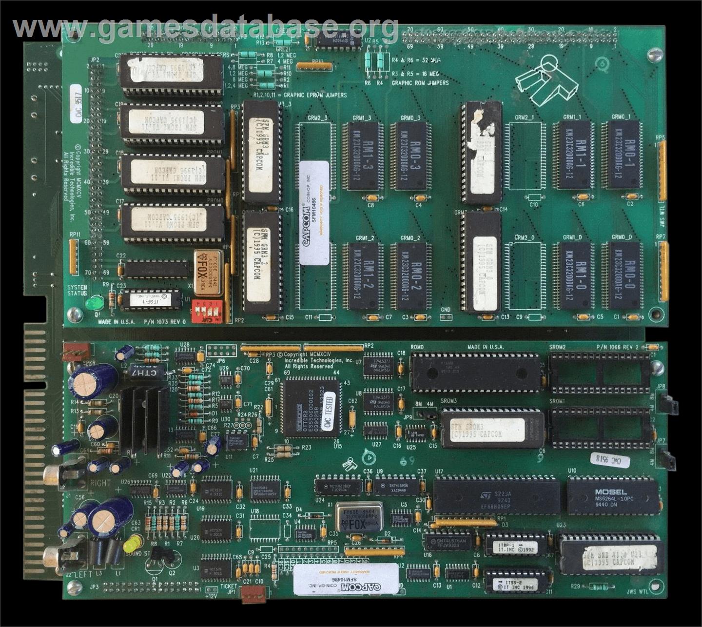 Street Fighter: The Movie - Arcade - Artwork - PCB