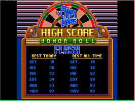 High Score Screen for AmeriDarts.