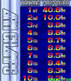 High Score Screen for Arm Champs II v1.7.