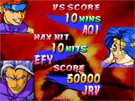 High Score Screen for Asura Blade - Sword of Dynasty.