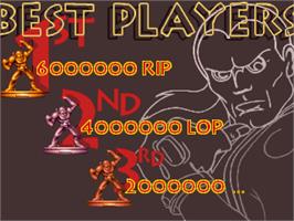 High Score Screen for Biomechanical Toy.