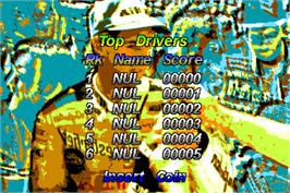 High Score Screen for Blomby Car.