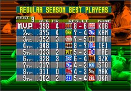 High Score Screen for Clutch Hitter.