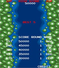 High Score Screen for Dr. Toppel's Tankentai.