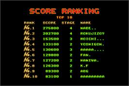 High Score Screen for Dragon Breed.