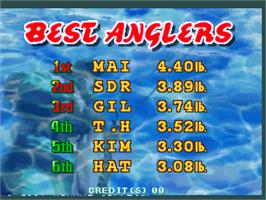 High Score Screen for Fisherman's Bait 2 - A Bass Challenge.