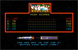 High Score Screen for Galaxy Games StarPak 2.