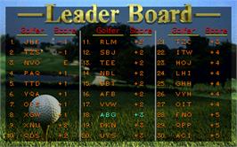 High Score Screen for Golden Tee '97 Tournament.