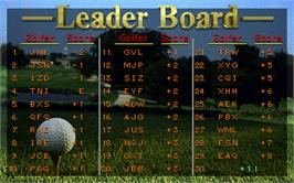 High Score Screen for Golden Tee '98 Tournament.