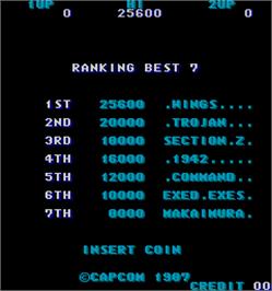 High Score Screen for Hissatsu Buraiken.