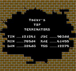 High Score Screen for International Team Laser.