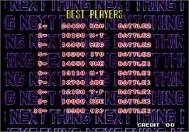 High Score Screen for King of the Monsters 2 - The Next Thing.