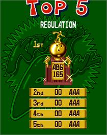 High Score Screen for Krazy Bowl.