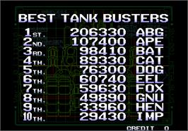High Score Screen for Metal Slug X - Super Vehicle-001.