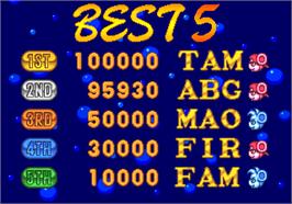 High Score Screen for Mouse Shooter GoGo.