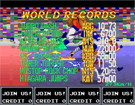 High Score Screen for Numan Athletics.