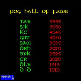 High Score Screen for Pot of Gold.
