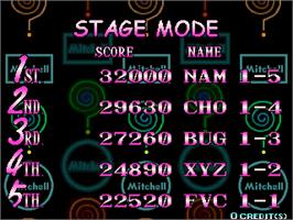High Score Screen for Puzz Loop.