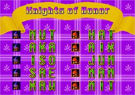 High Score Screen for Puzzle & Action: Ichidant-R.