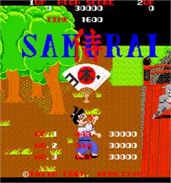 High Score Screen for Samurai Nihon-ichi.