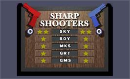 High Score Screen for Sharpshooter.