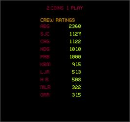 High Score Screen for Shrike Avenger.