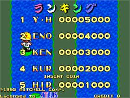 High Score Screen for Sotsugyo Shousho.
