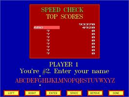 High Score Screen for Street Games II.