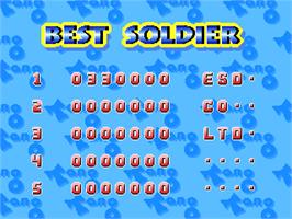 High Score Screen for Tang Tang.