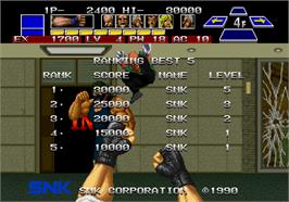 High Score Screen for The Super Spy.