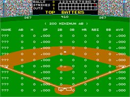 High Score Screen for World Series: The Season.