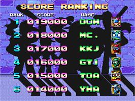 High Score Screen for Yakyuu Kakutou League-Man.