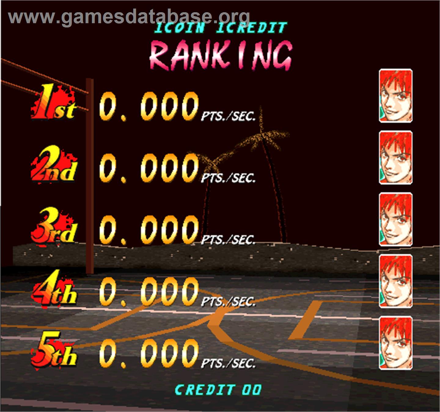1 on 1 Government - Arcade - Artwork - High Score Screen