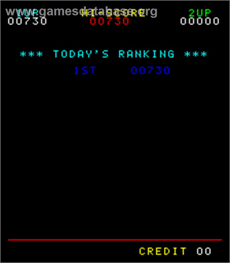 Astro Invader - Arcade - Artwork - High Score Screen