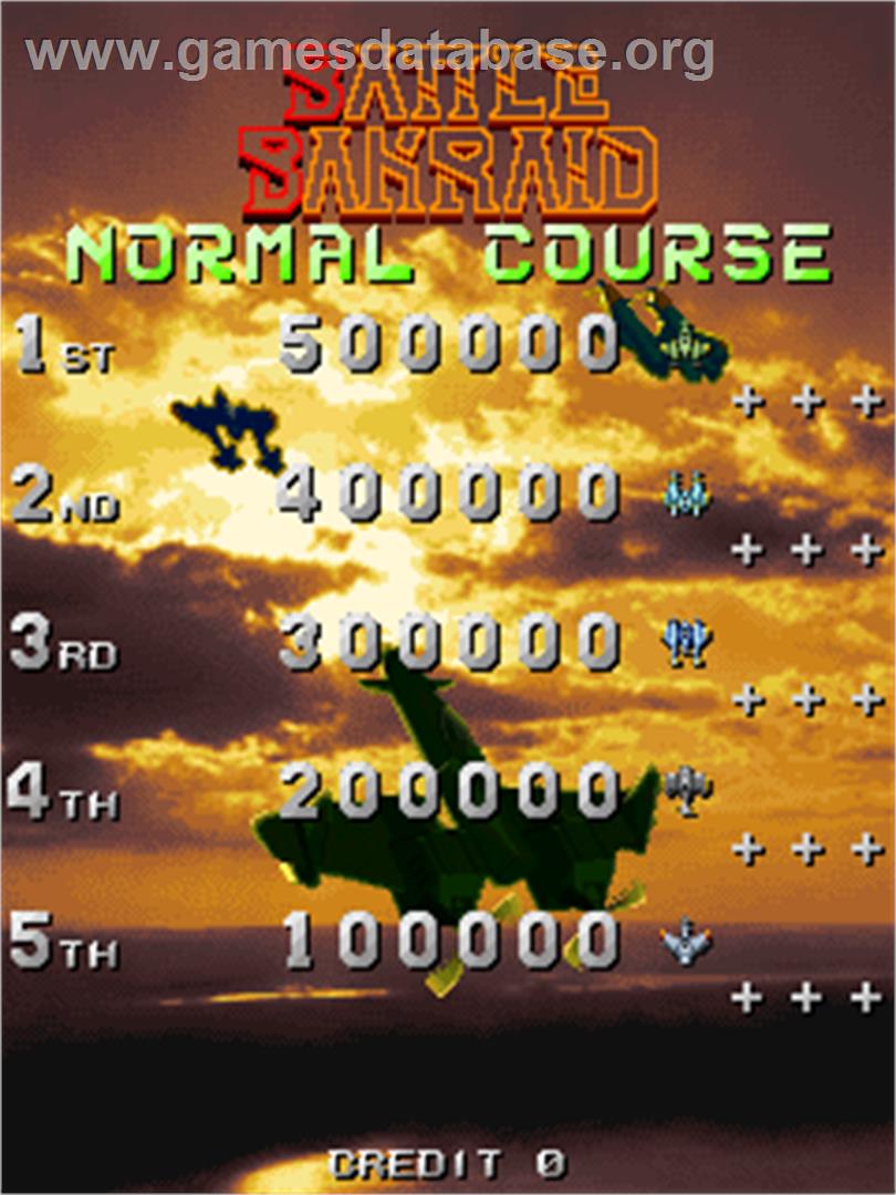 Battle Bakraid - Arcade - Artwork - High Score Screen