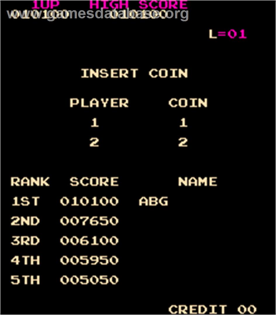 Big Kong - Arcade - Artwork - High Score Screen