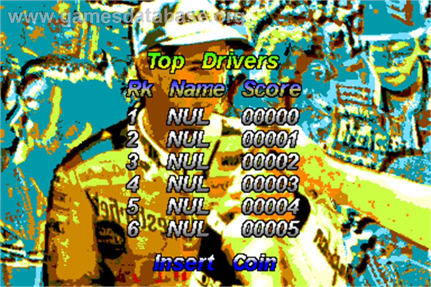 Blomby Car - Arcade - Artwork - High Score Screen