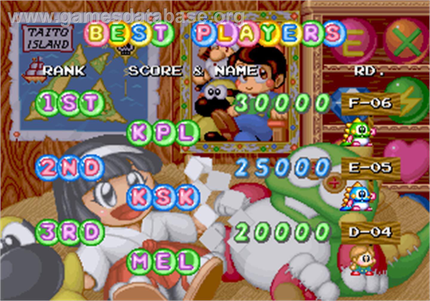 Bubble Symphony - Arcade - Artwork - High Score Screen