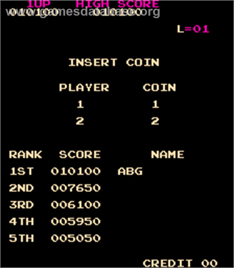 Crazy Kong - Arcade - Artwork - High Score Screen