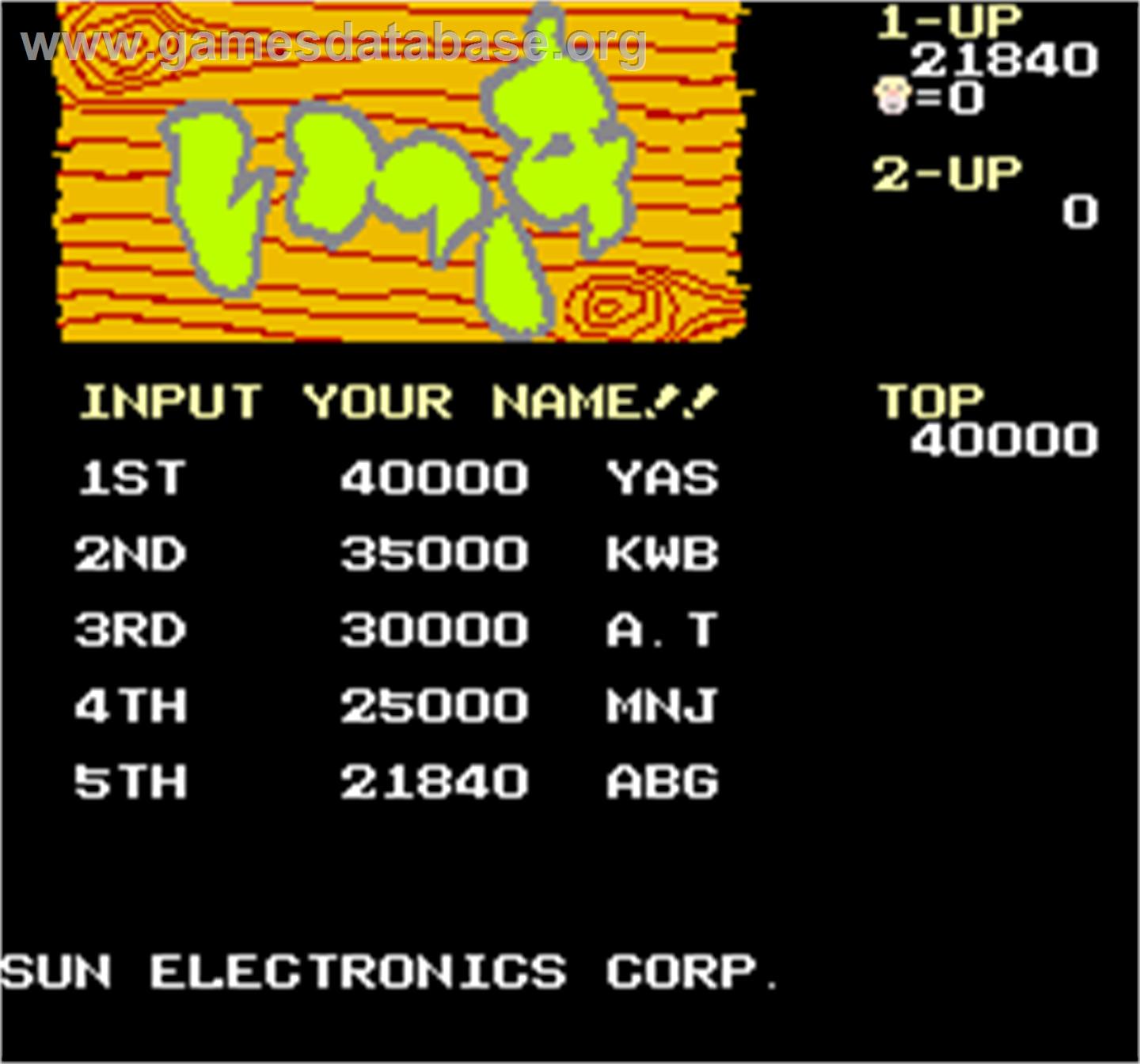 Farmers Rebellion - Arcade - Artwork - High Score Screen