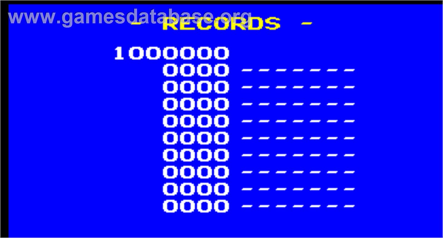 Find Out - Arcade - Artwork - High Score Screen