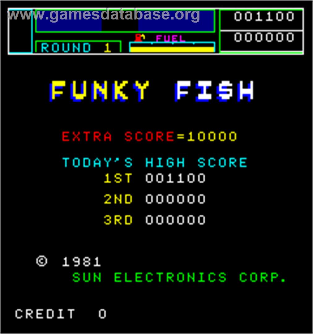 Funky Fish - Arcade - Artwork - High Score Screen