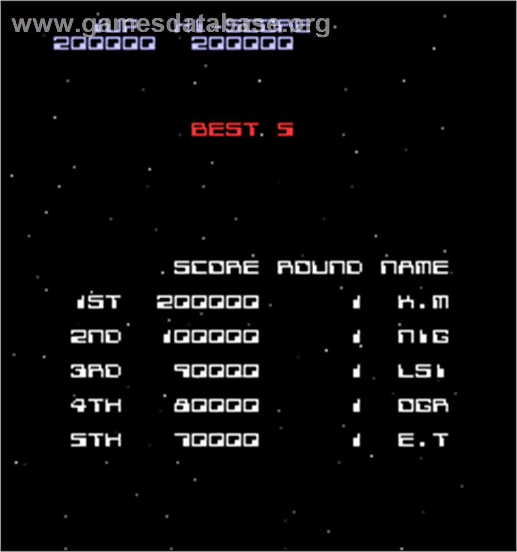 Halley's Comet - Arcade - Artwork - High Score Screen