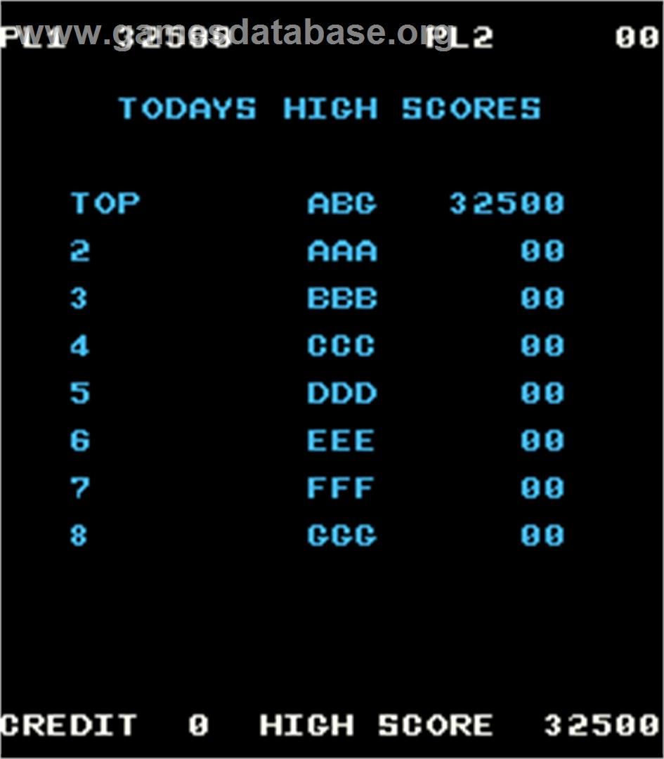 Jack Rabbit - Arcade - Artwork - High Score Screen