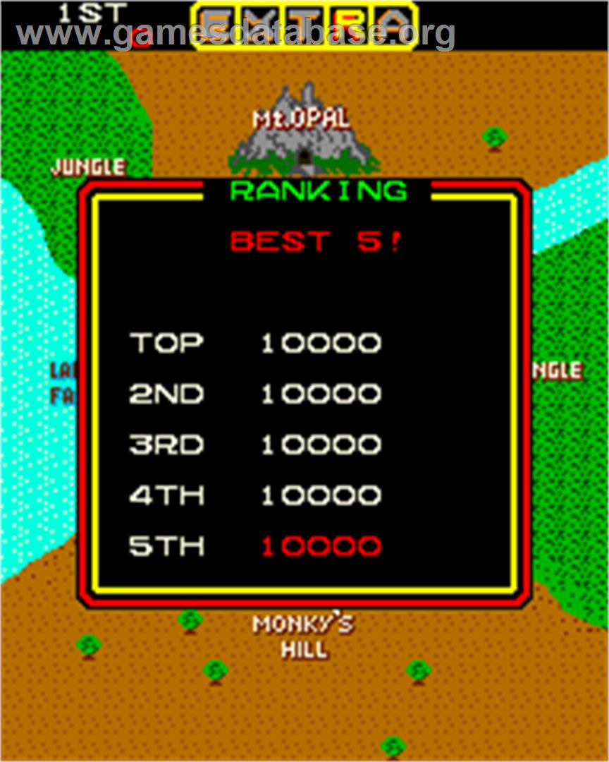 Jumping Jack - Arcade - Artwork - High Score Screen