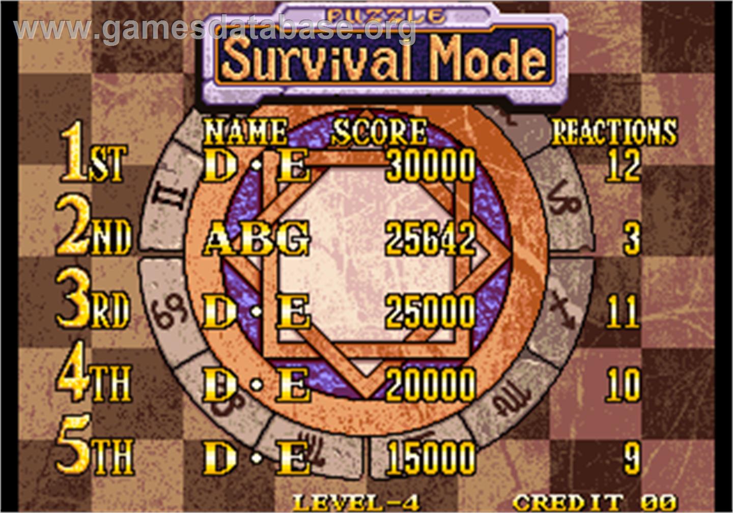 Magical Drop III - Arcade - Artwork - High Score Screen